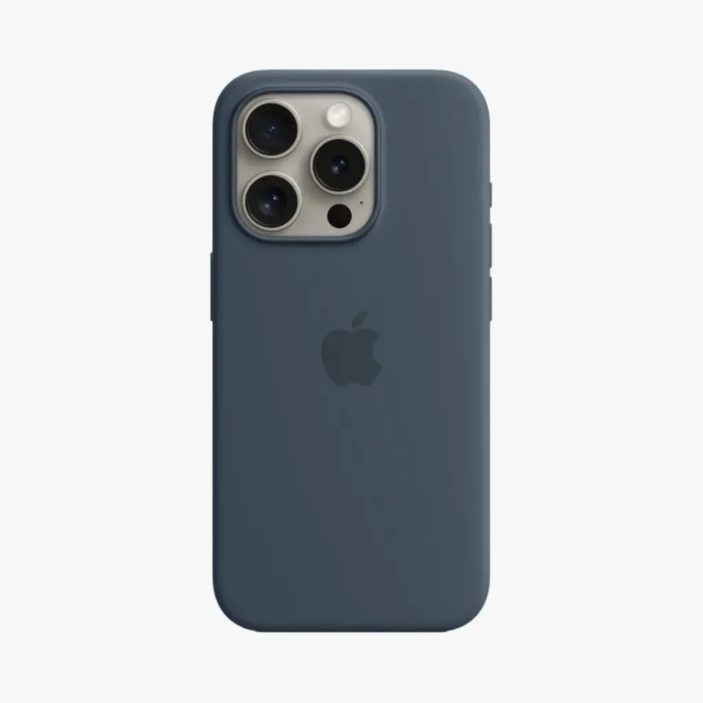 Apple Silicone Case with MagSafe - Storm Blue